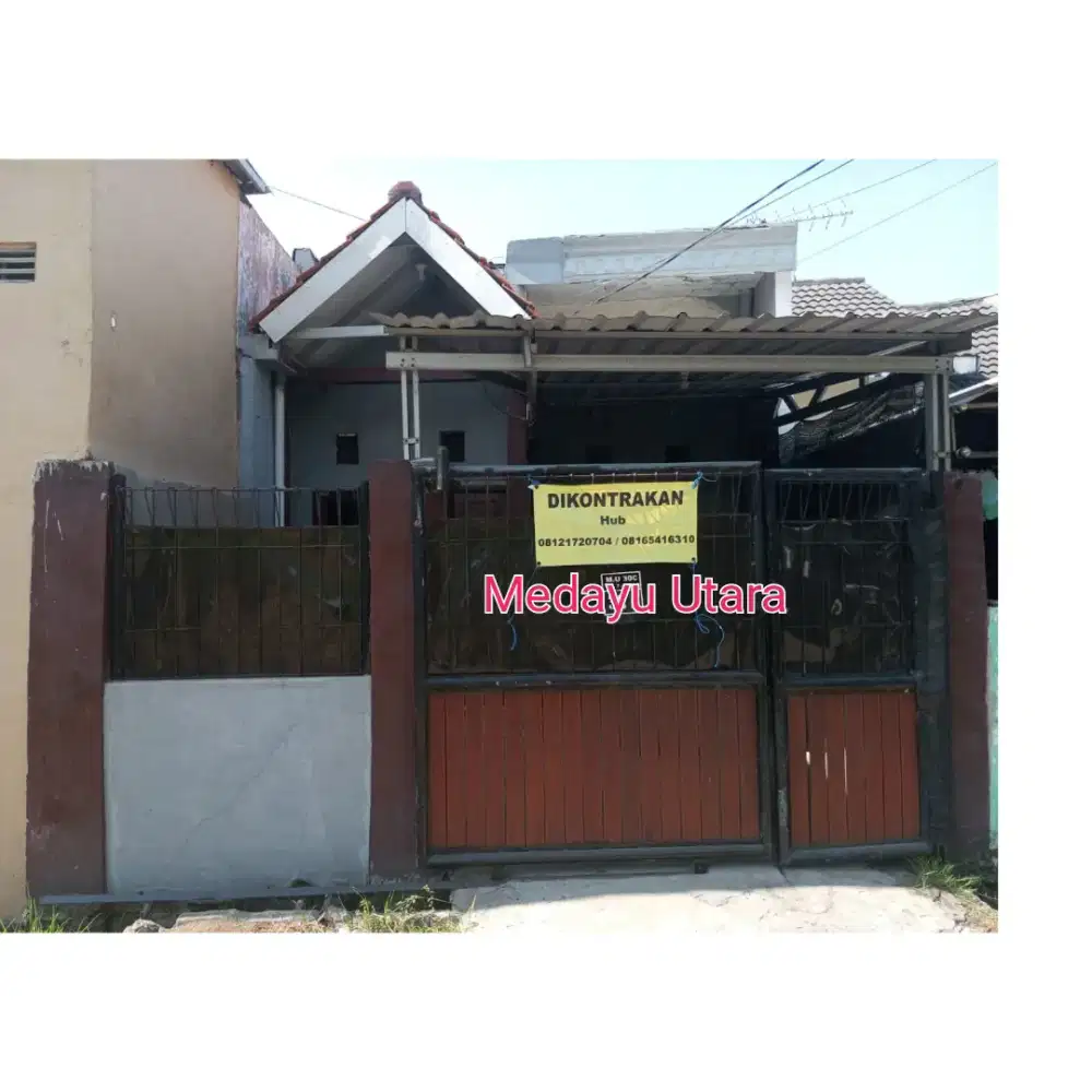 Dikontrakkan rumah di medayu utara rungkut surabaya timur