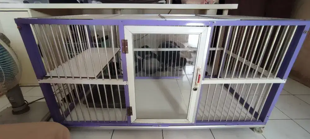 Kandang kucing almunium