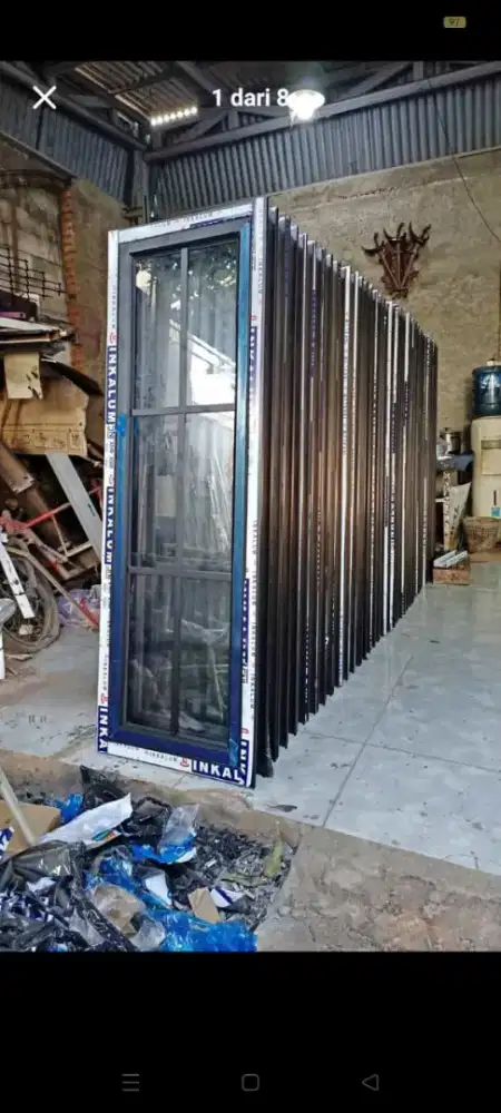 Kusen pintu alumunium Dan kusen jendela aluminium dll