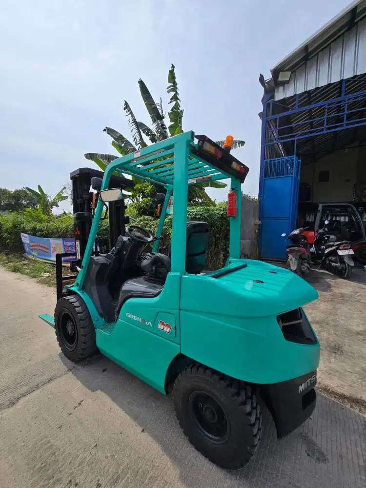 Forklift Mitsubishi 3 Ton,Manual Threelift 4,3 Meter,S4S,Tahun 2019