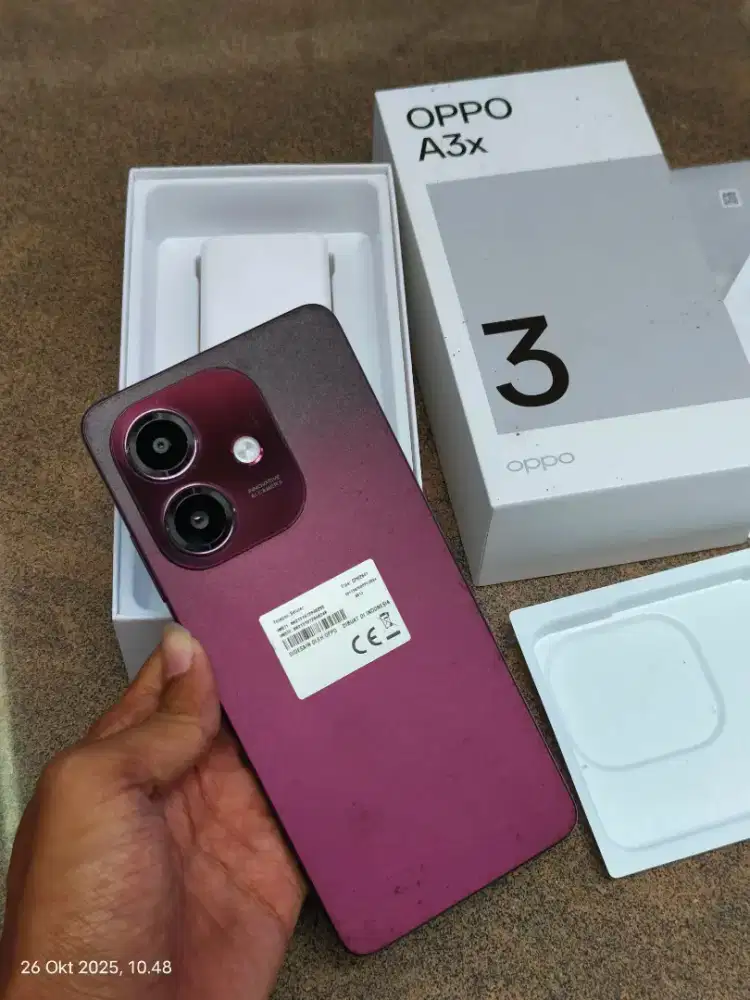 Oppo A3x 4/64gb lengkap nominus