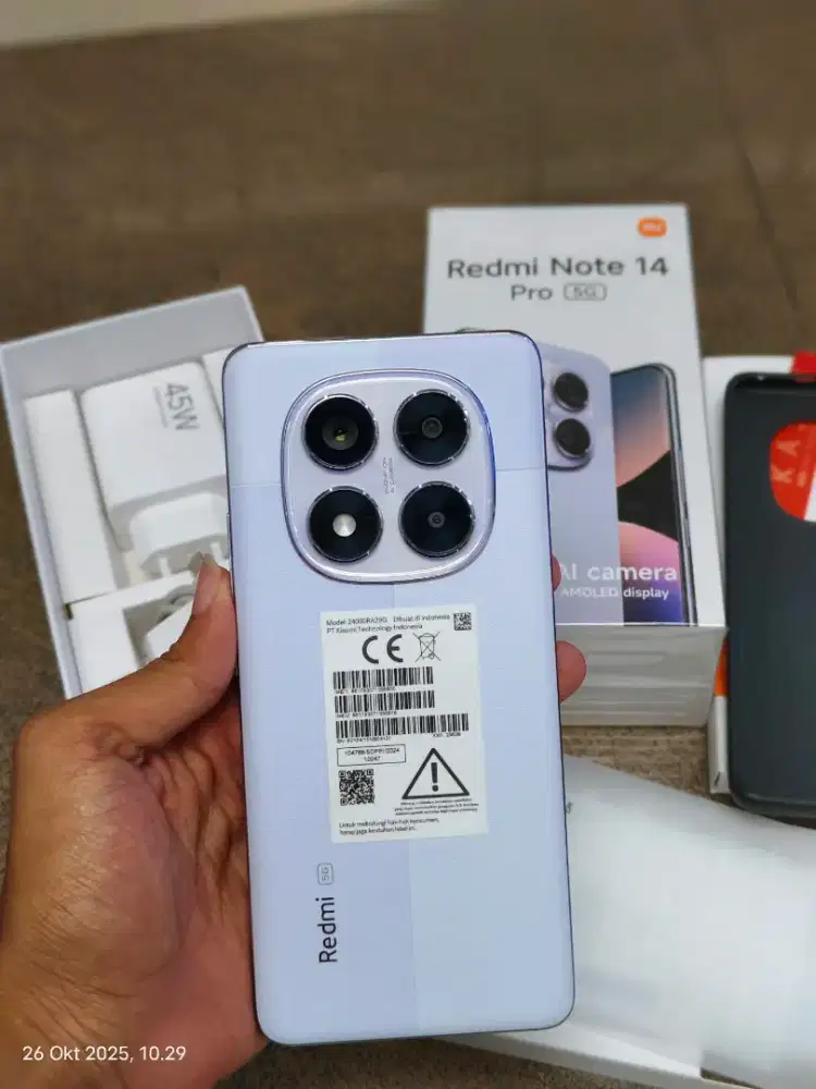 Redmi Note 14 pro 5g fullset mulus