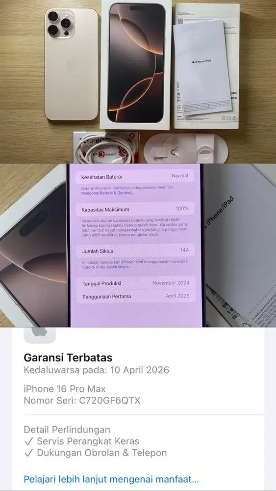 iphone 16 pro max 256gb desert IBOX