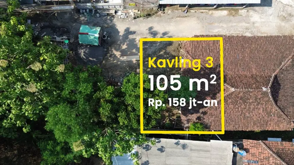 Jual Tanah Kavling 3 Hanya ±220 m dari Jalan Nasional Solo-Sragen