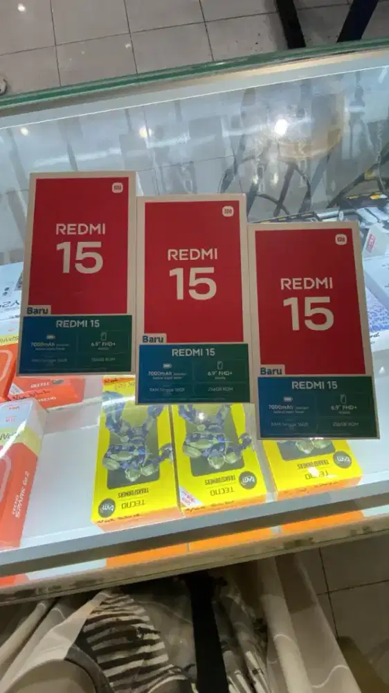Redy redmi 15 8/128 NEW Garansi resmi 15bln
