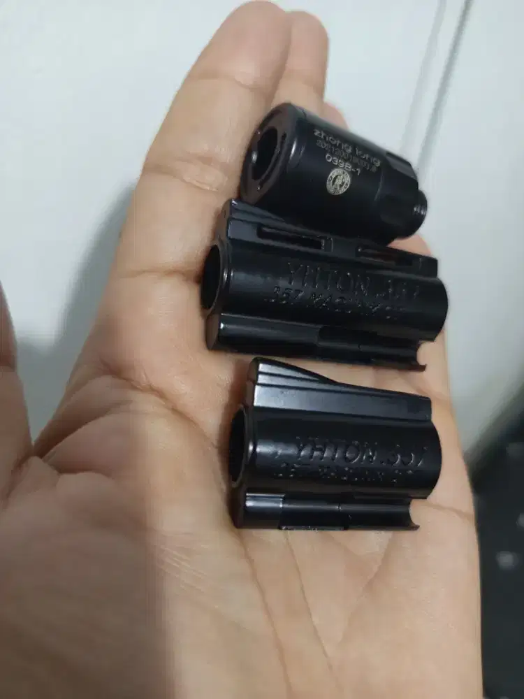 Sambungan laras korek mancis python revolver zhongseng  bahan besi