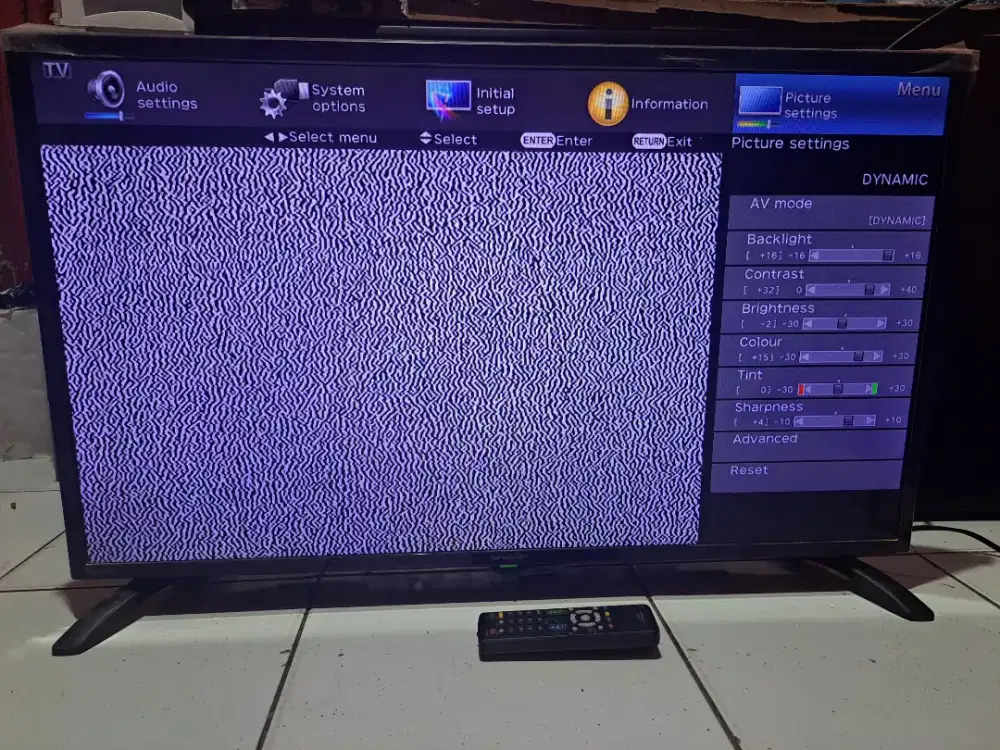 Jual tv led sharf analog 32 inc