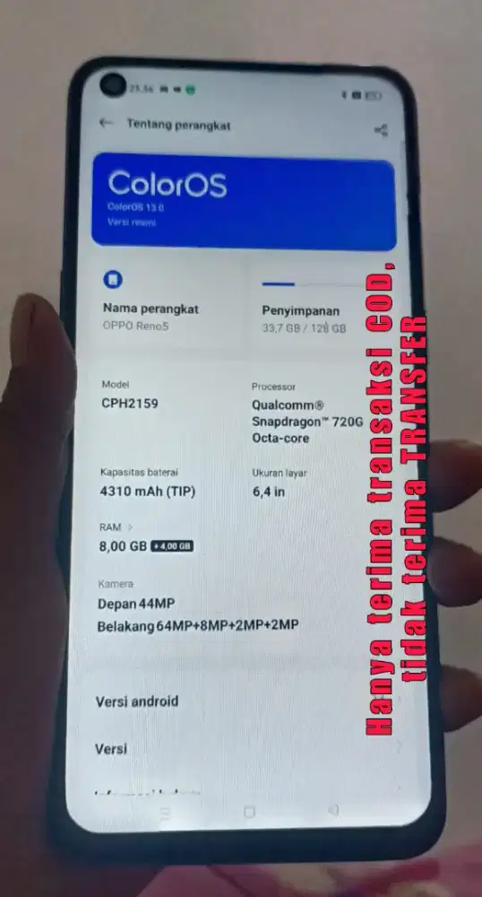 JUAL HP OPPO RENO 5 SECOND