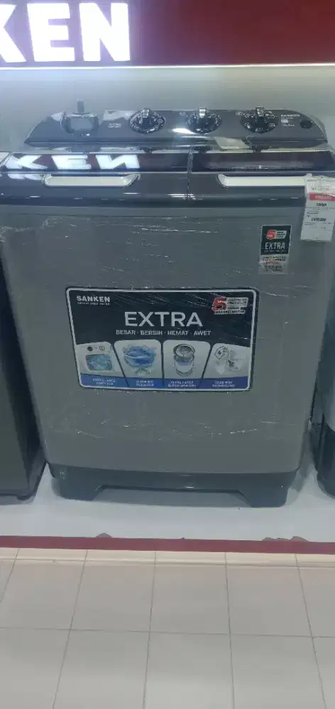 MESIN CUCI SANKEN TWIN TUB WASHING MASHINE 10KG