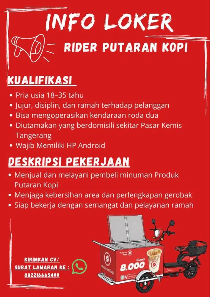LOKER TANGERANG PASAR KEMIS