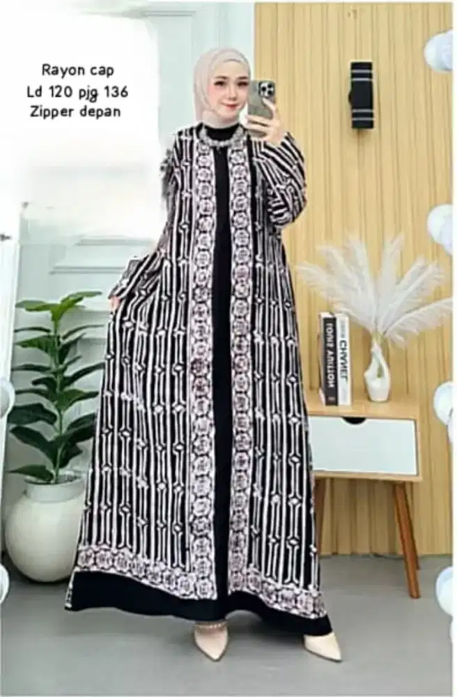 Gamis batik. Kekinian