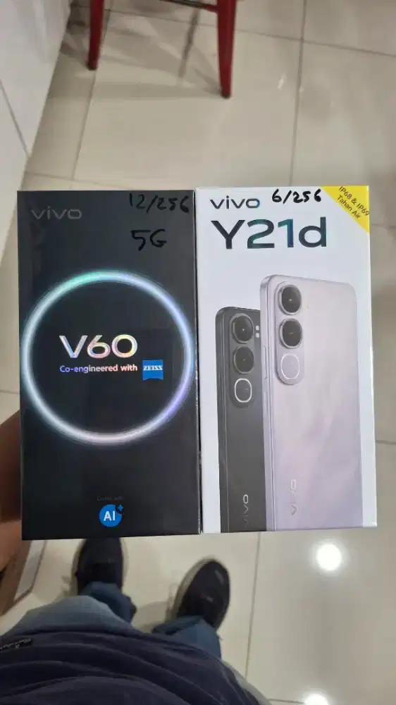 VIVO V60 & Y21D. PRODUK TYPE BARU SEGEL GARANSI RESMI. HARGA PROMO