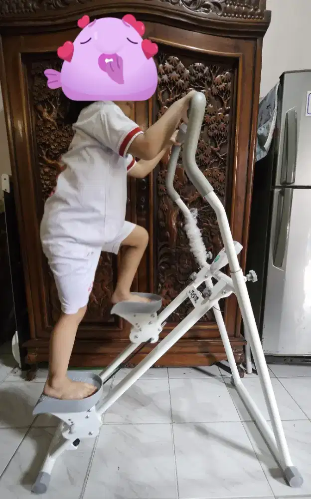 Preloved mesin panjat tebing stepper lipat cardio