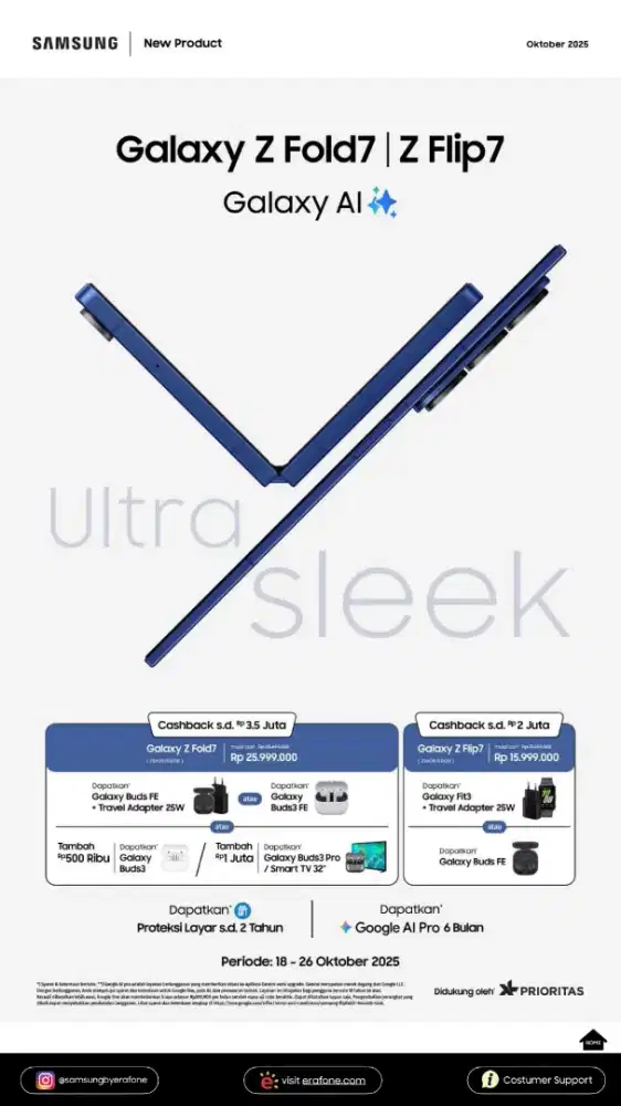 Promo Foldable 7 hanya 800ribuan per bulan