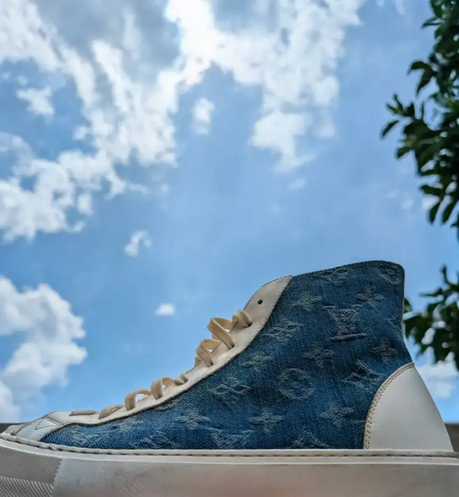 Louis Vuitton Sneakers Blue Denim 42