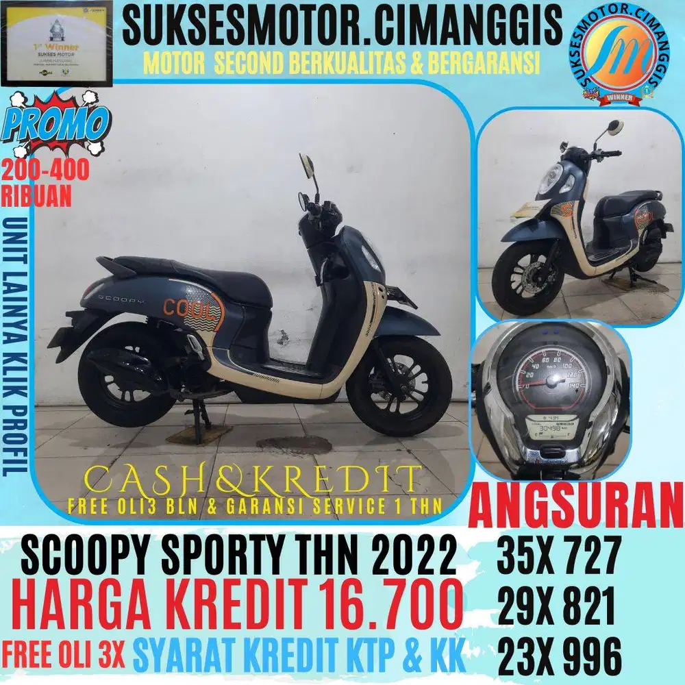 SCOOPY SPORTY PROMO CASBACK UPTO 700RIBUAN FREE OLI 3BLN