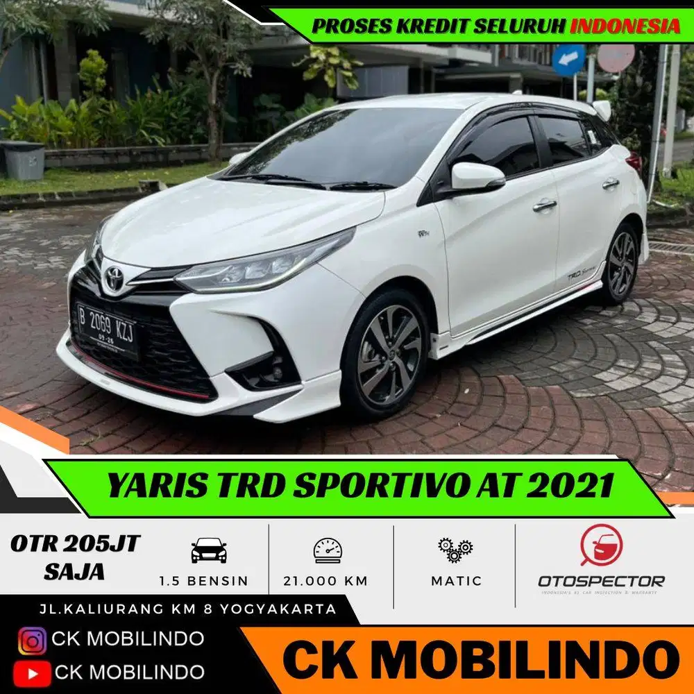 (Km21rb) Yaris TRD Sportivo Matic 2021 ANTIK Pajak Baru Kredit Murah