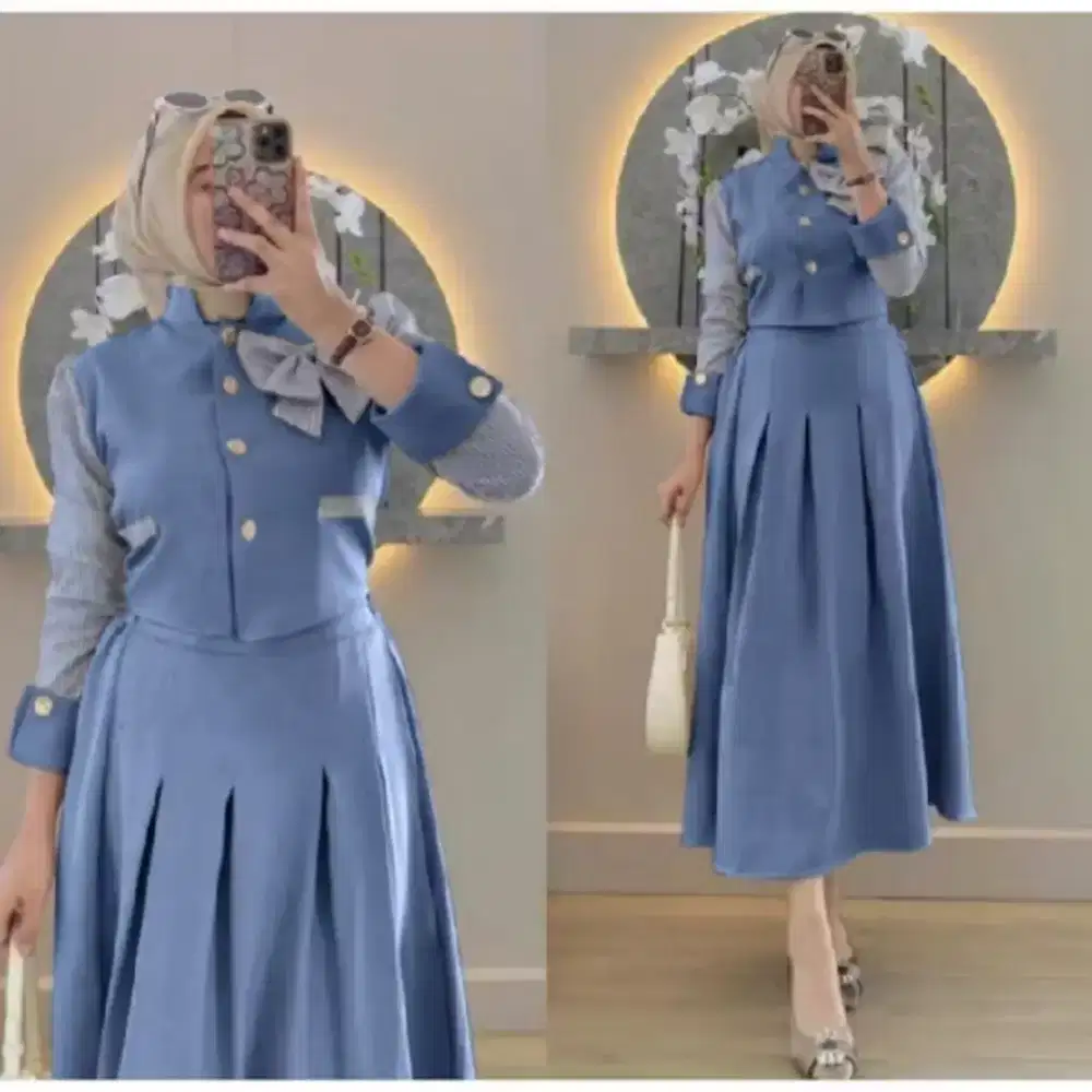 Cod baju setelan Hana rok