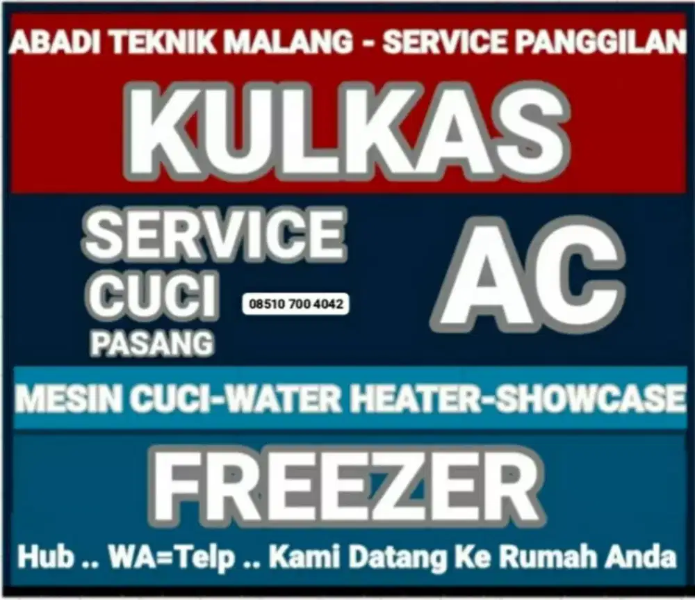 service kulkas ac (cuci ac-75) mesin cuci water hiter servis panggilan