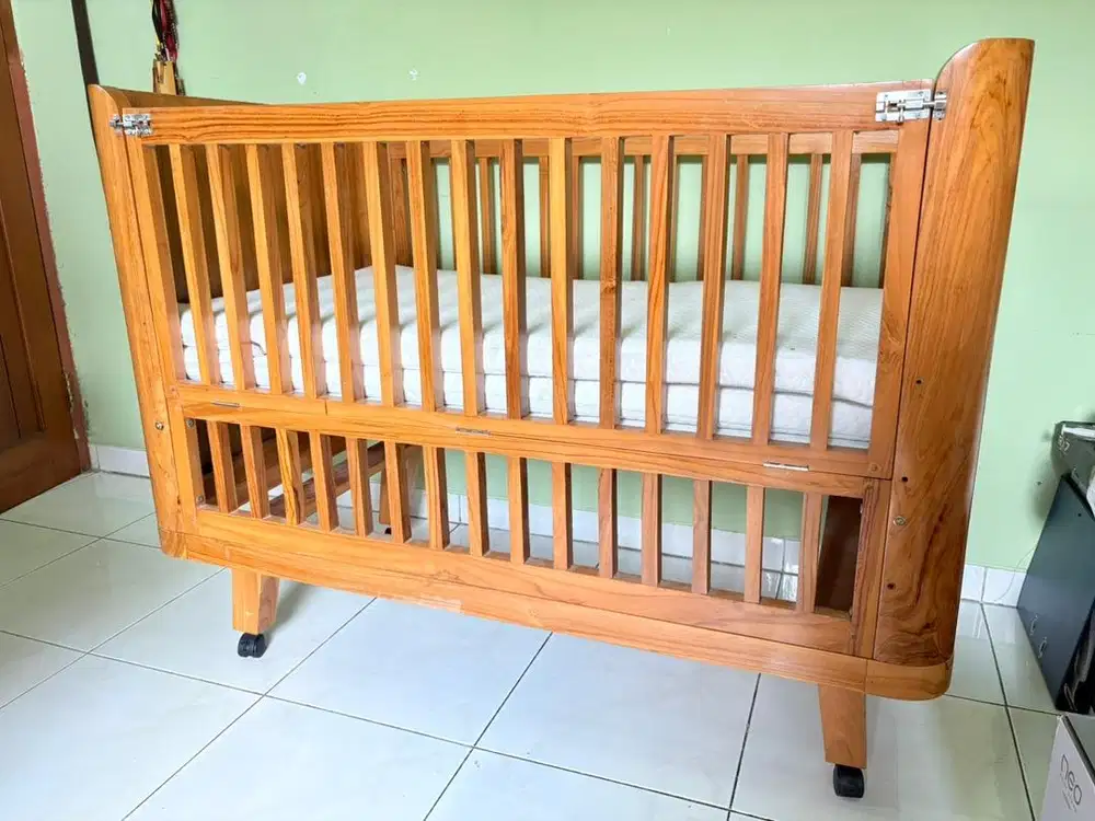 Jual Crib/ranjang Bayi Kayu Jati Asli