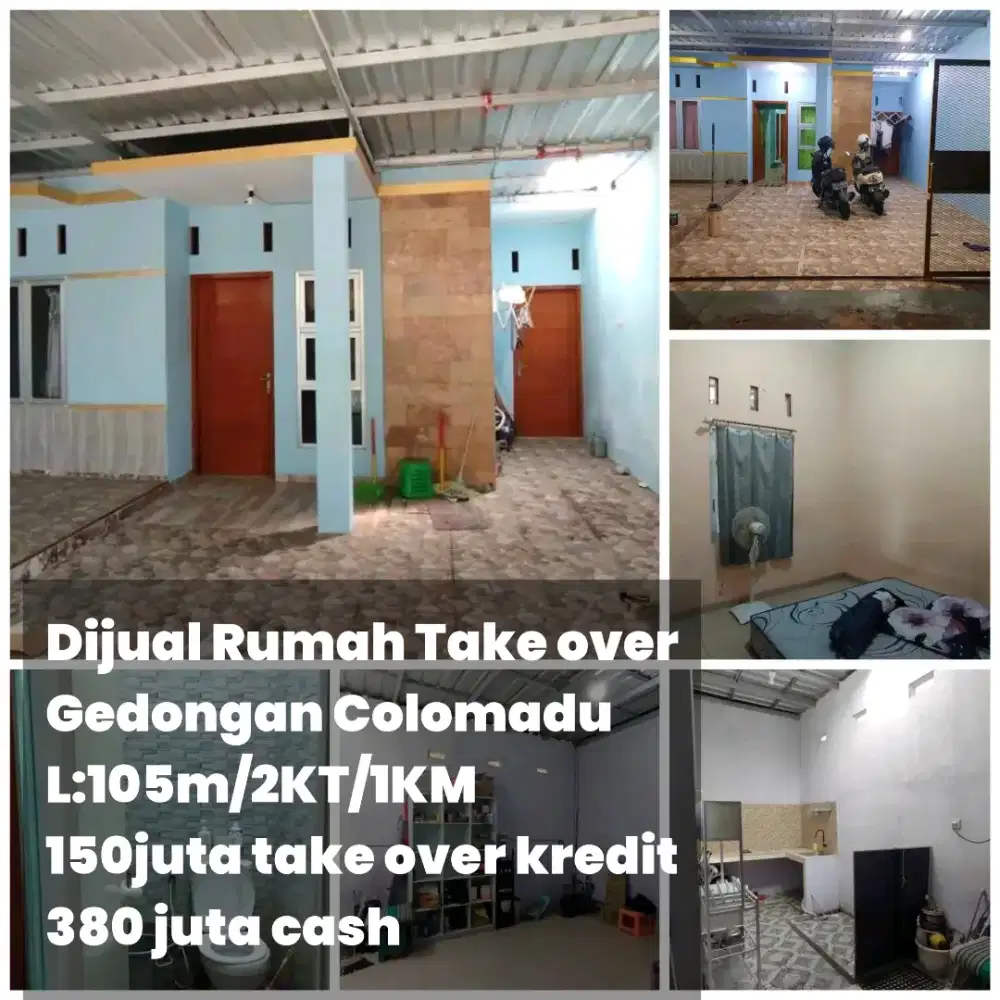 Dijual Rumah oper kredit Gedongan L:105m