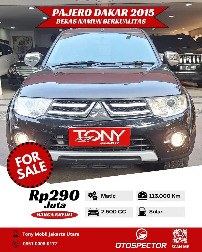 Mitsubishi Pajero Dakar 4x4 AT 2015 Hitam
