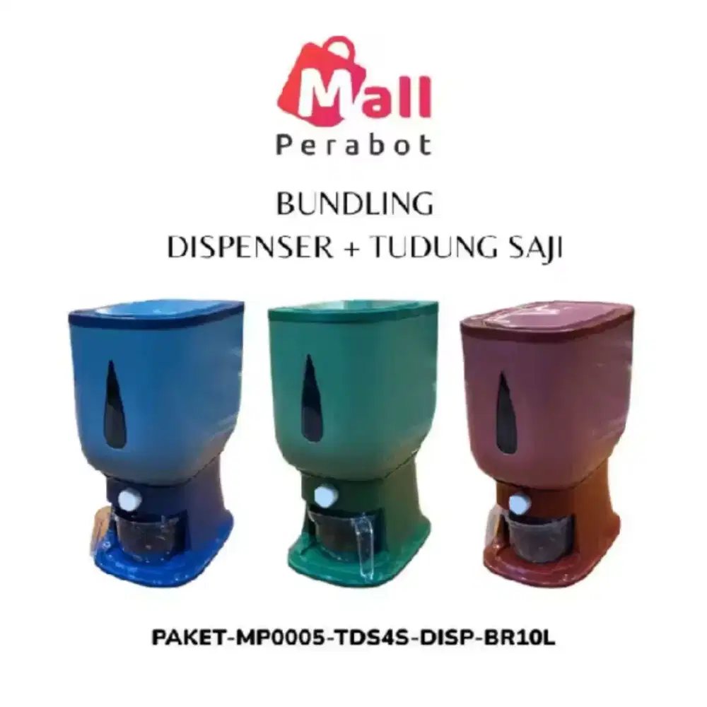 Cod bundling dispenser beras + tudung saji 4susun