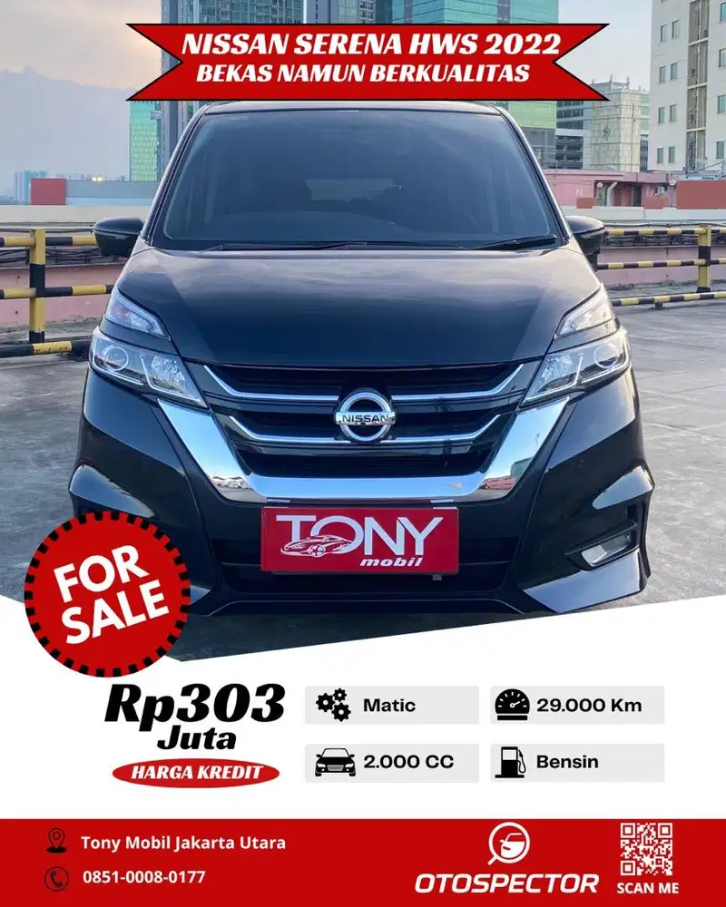 Nissan Serena HWS 2.0 AT 2022 Hitam