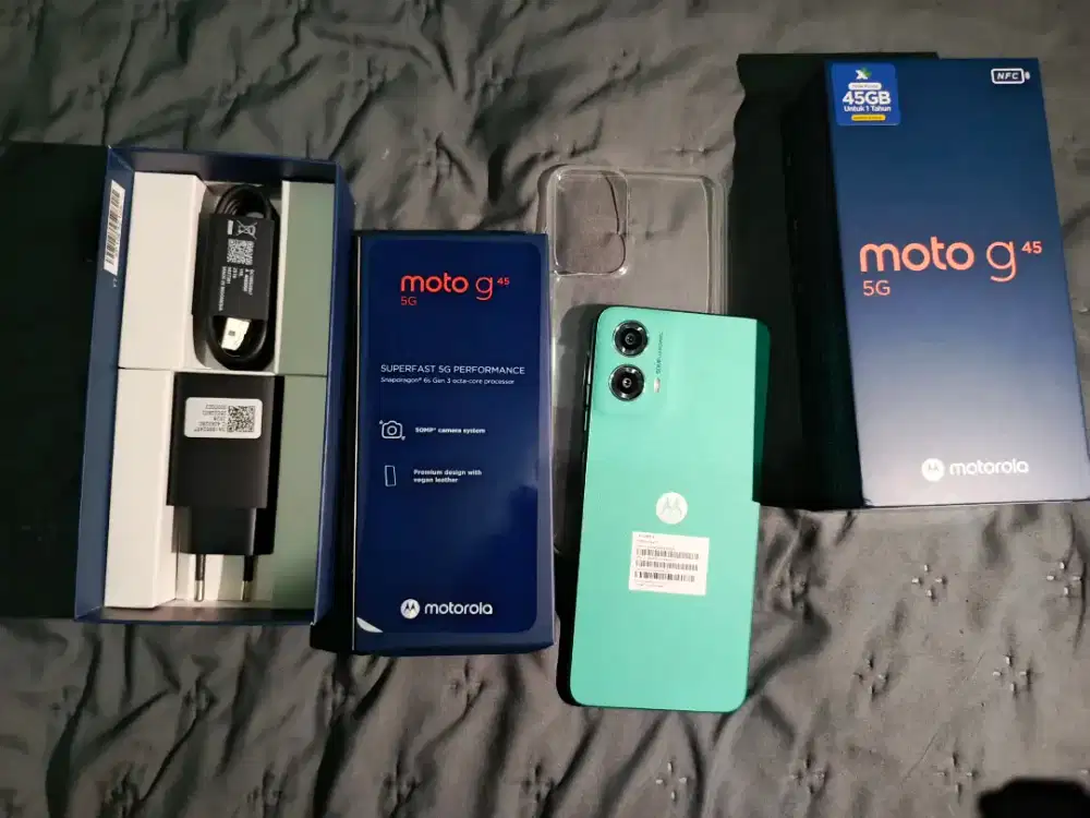 Cod Sekarang motorola g45 5g 8/256 belum 2 minggu masih gress