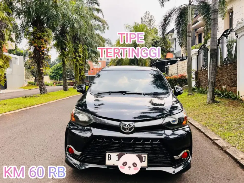 KM 60 RB TIPE TERTINGGI TOYOTA AVANZA VELOZ 1.3 AT 2017 JUAL CEPET