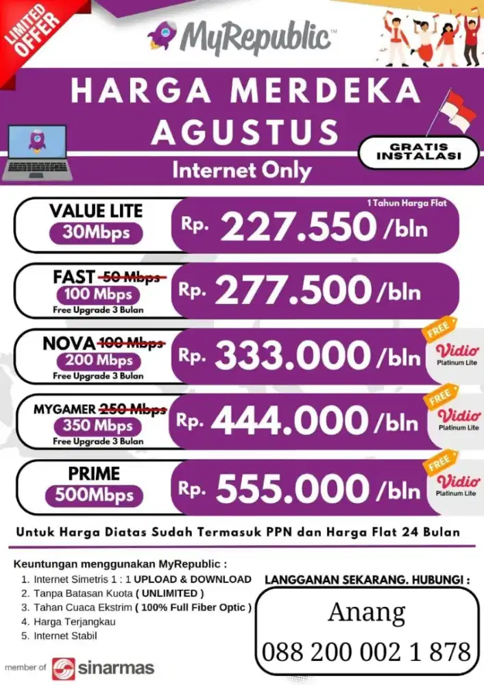 Internet Murah ya My Rep