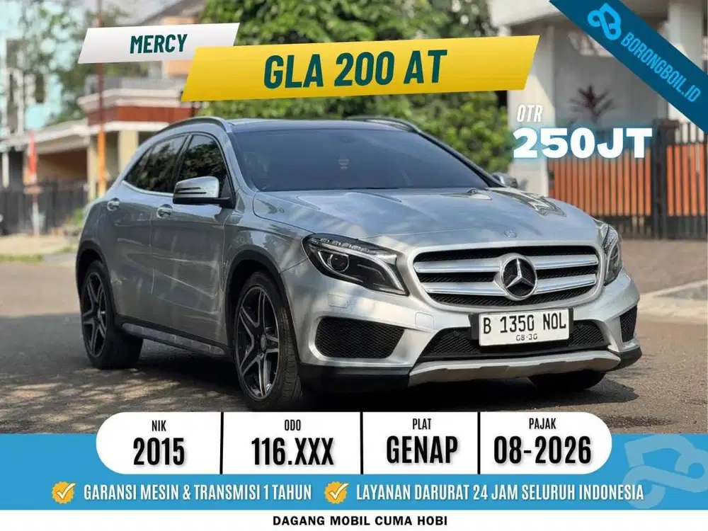 MERCY GLA200 AT 2015 SILVER FULLSET PJK PANJANG SIAP PAKAI