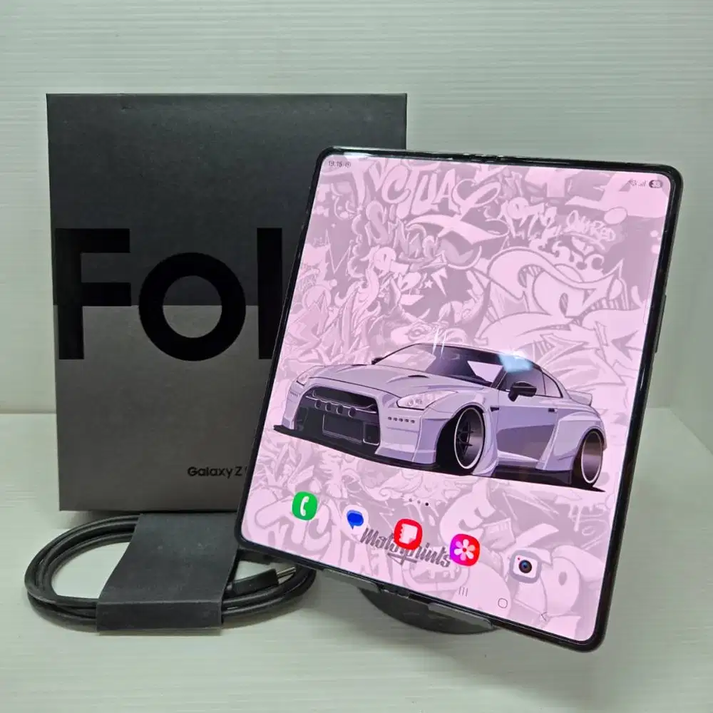 SAMSUNG GALAXY Z FOLD 4 5G 12/256GB BLACK RESMI INDO EX SEIN MULUS NO