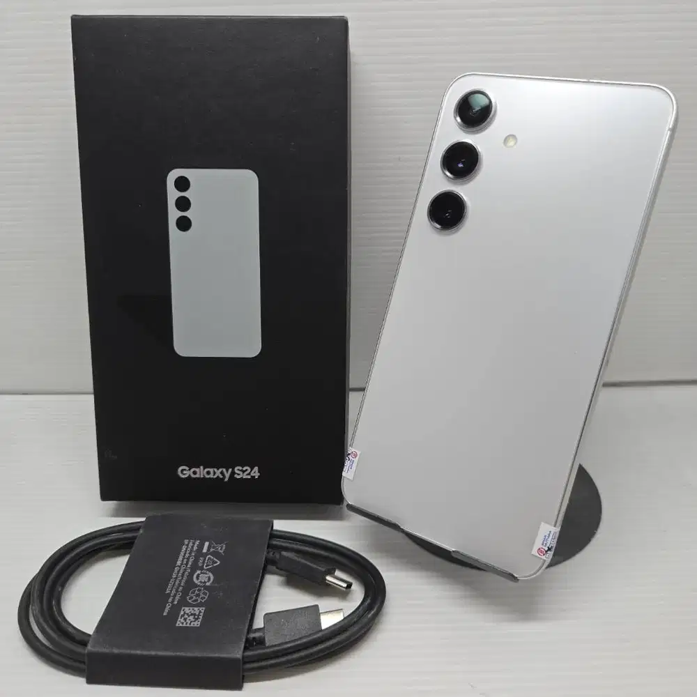 SUPER MULUS  99,99% SAMSUNG GALAXY S24 5G 8/256 MARBLE GREY FULLSET  E