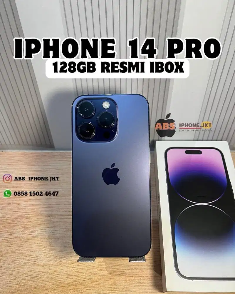 Iphone 14 Pro iBox resmi Deep Purple