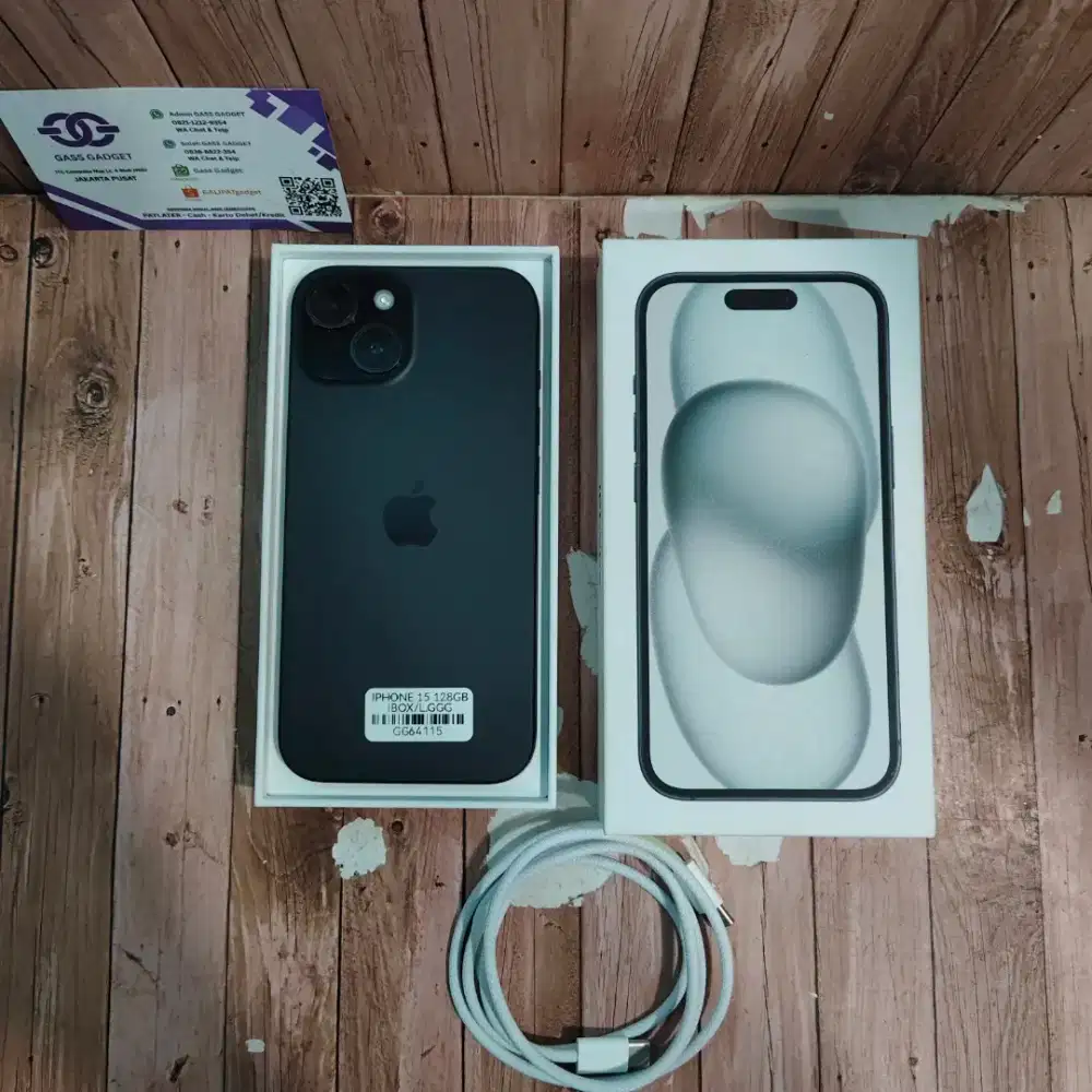 IPHONE 15 128GB IBOX LIKE NEW GARANSI MASIH PANJANG