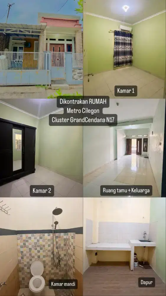 Dikontrakkan Rumah Nyaman Perum Metro Grand Cendana
