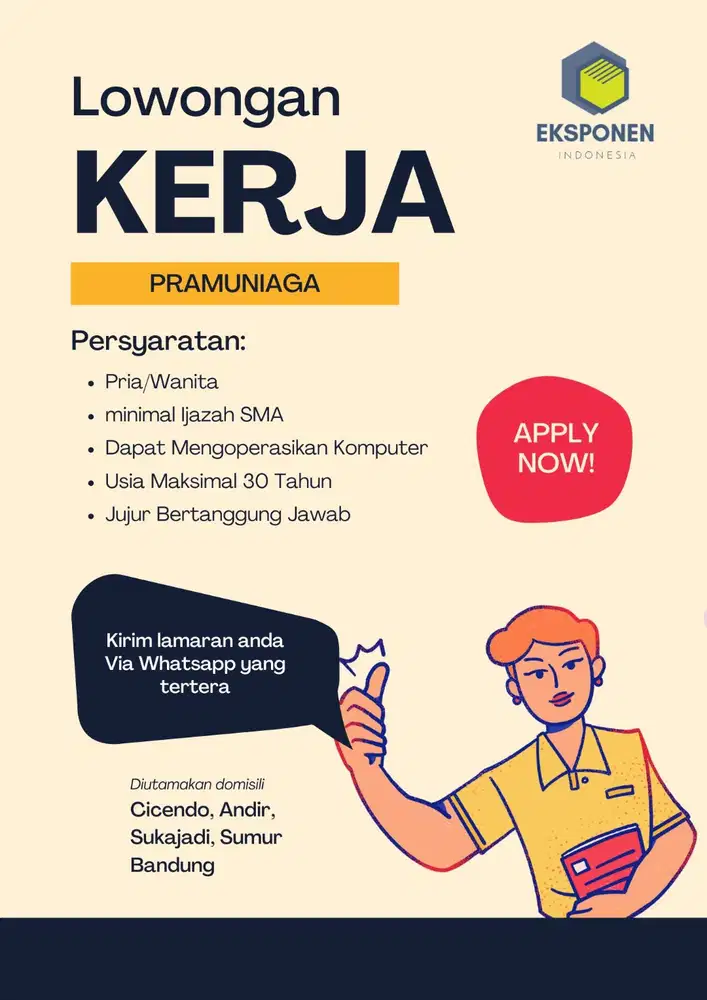 Lowongan Kerja Pramuniaga