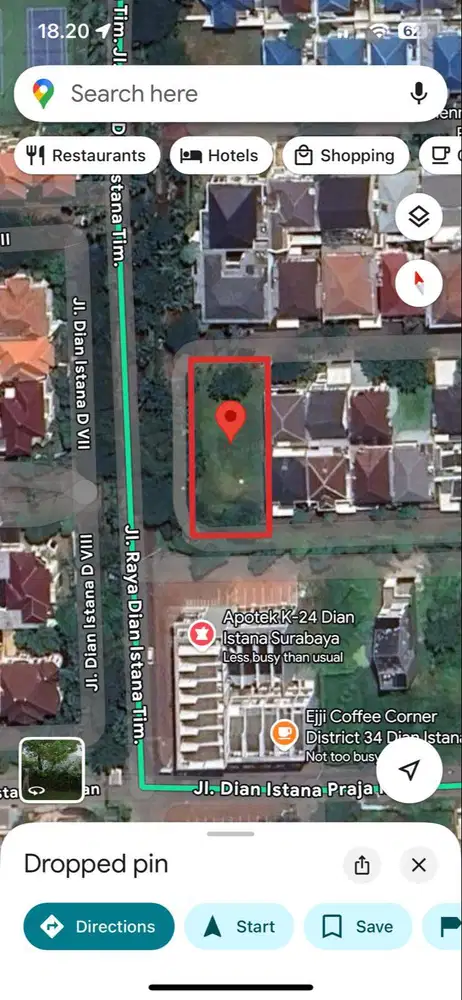 Murah Jual Cepat Kavling Dian Istana Park Avenue Surabaya Wiyung