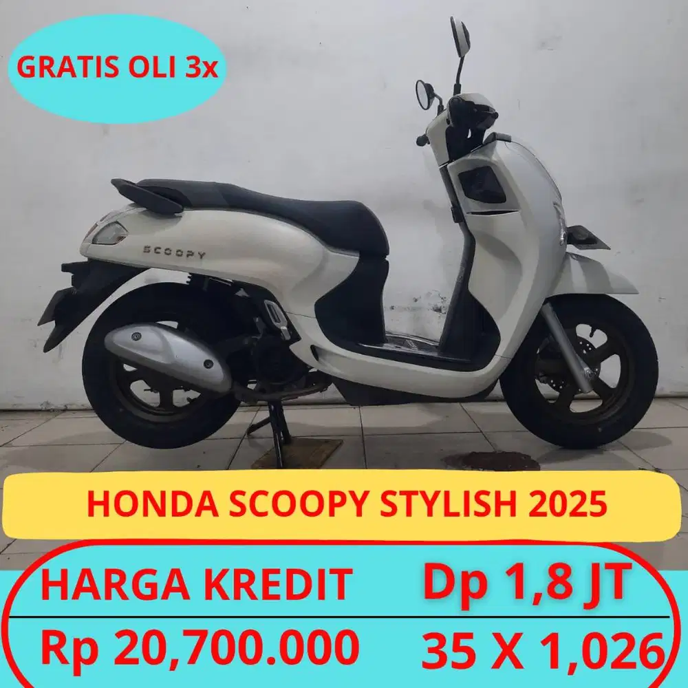 Honda Scoopy Stylish 2025 Dp Murah Hanya 1,8JT