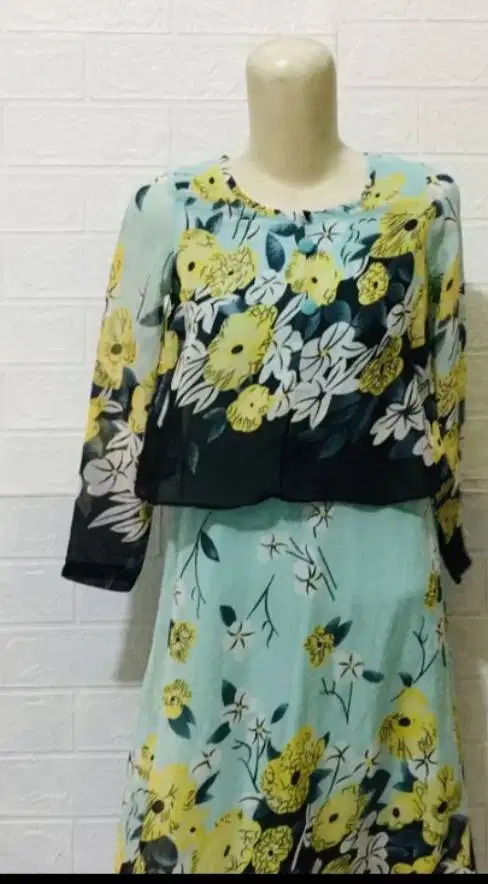 Dress green cantik