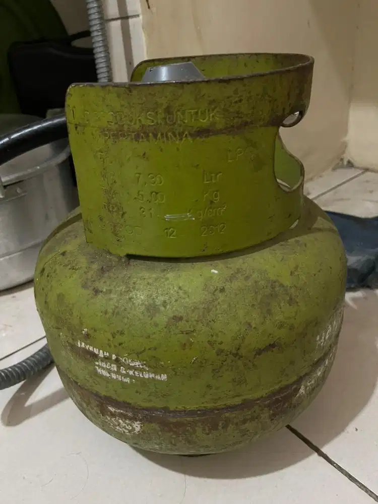Tabung gas melon 3 kg + isi + regulator + kompor portable