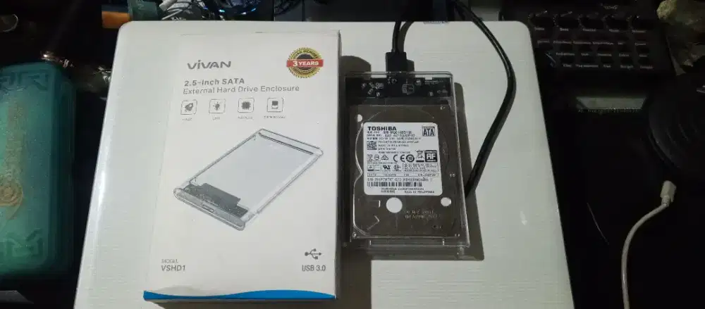 HDD Thosiba 1TB ENCLOSUR VIVO USB 3.0