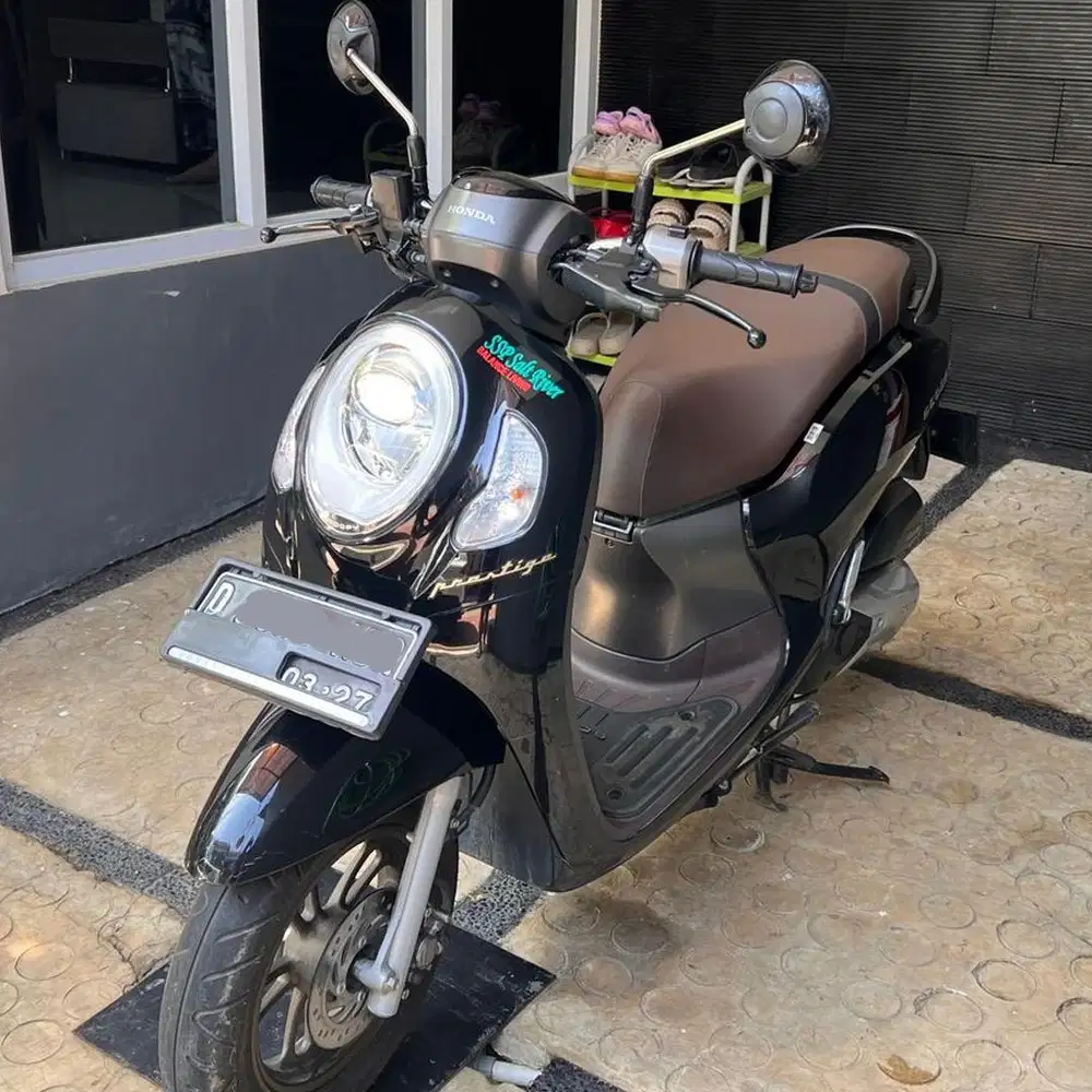 Honda Scoopy Prestige Black 2022 Motor Second Low KM Mulus No Minus