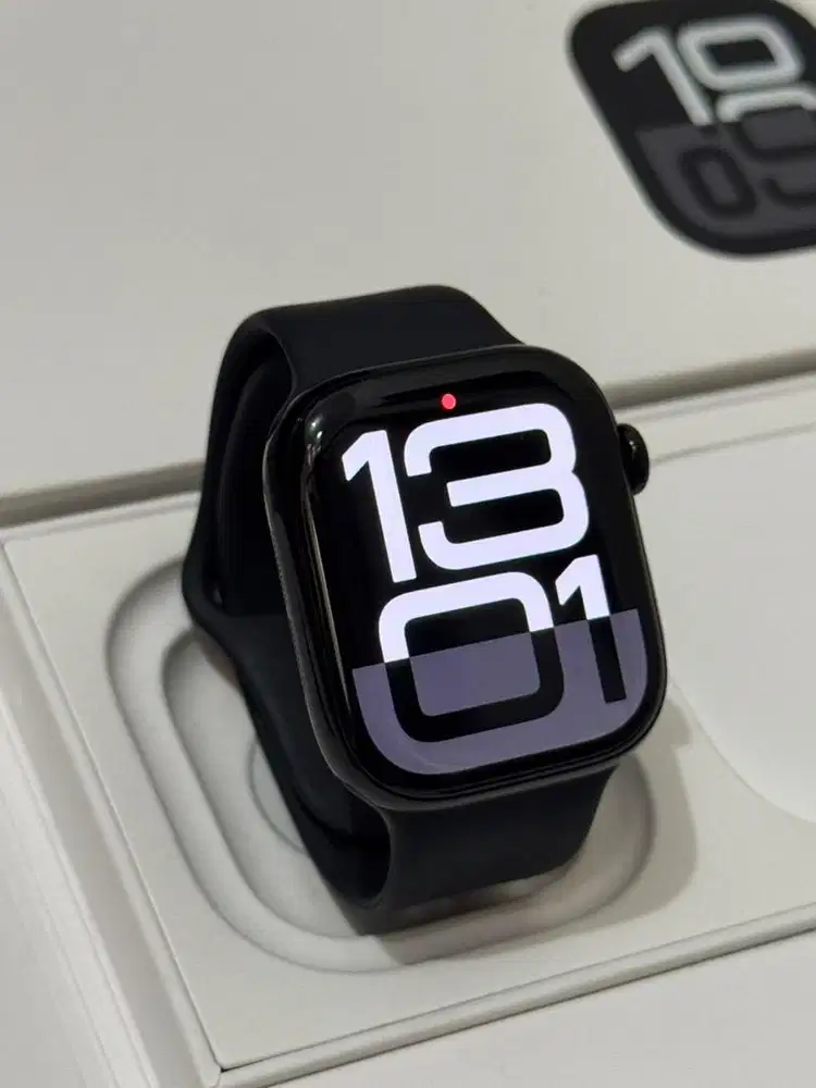 Apple Watch Series 10 42mm Jet Black Fullset Garansi On 2025