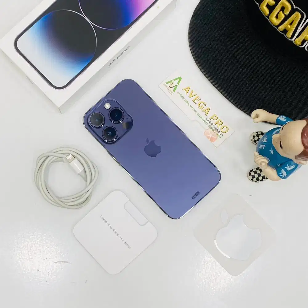 Second iphone 14 pro 256 gb space deep purple garansi resmi
