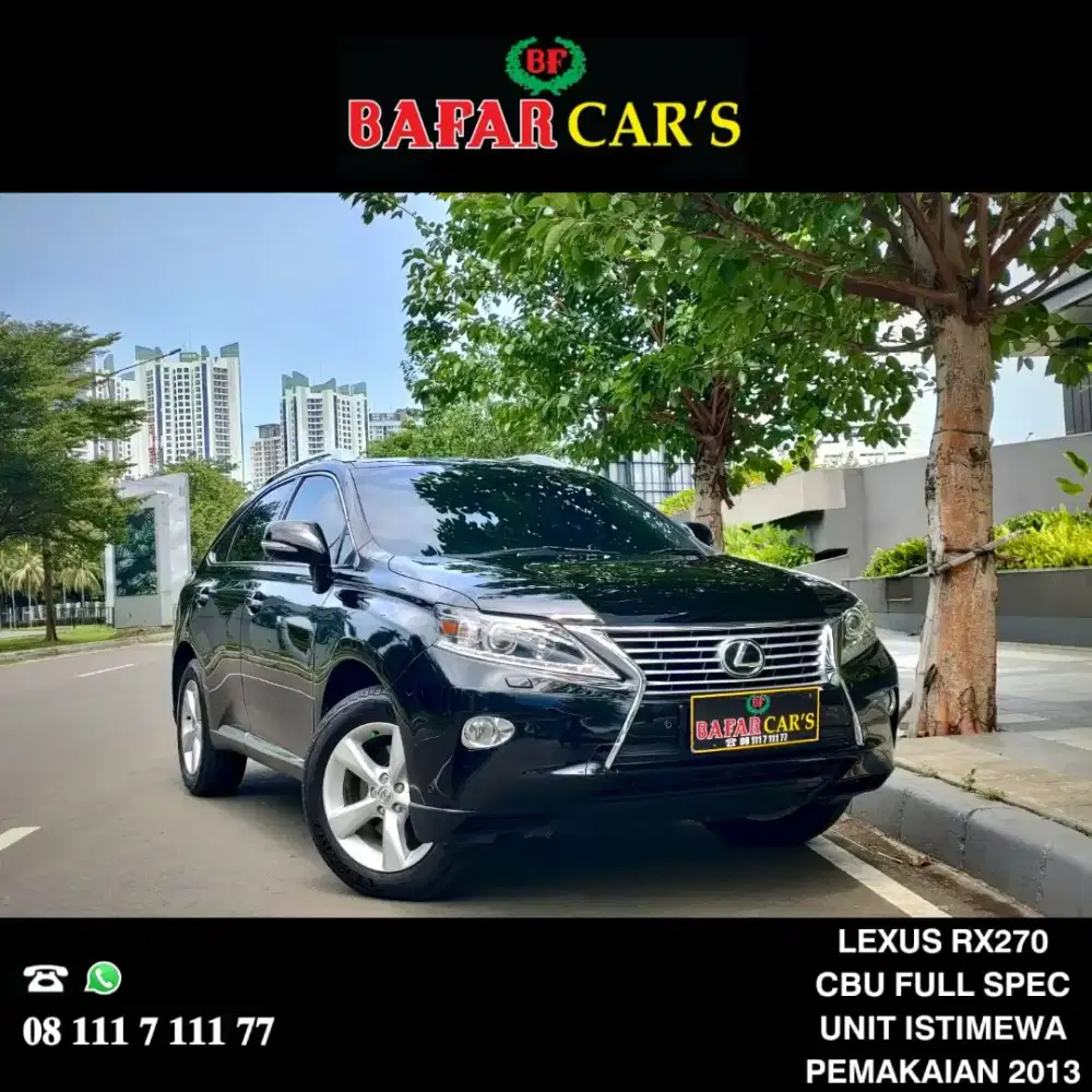 Lexus RX270 CBU Full Spek
