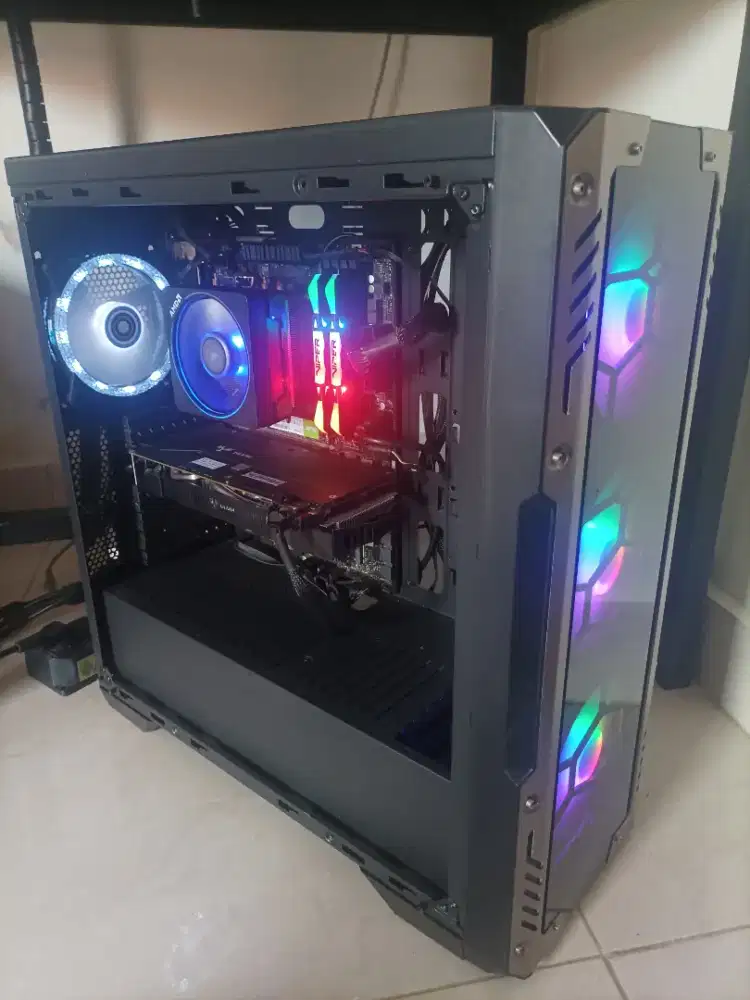 PC AMD RYZEN 5 5600 VGA GTX 1060 6GB RAM 16GB RGB
