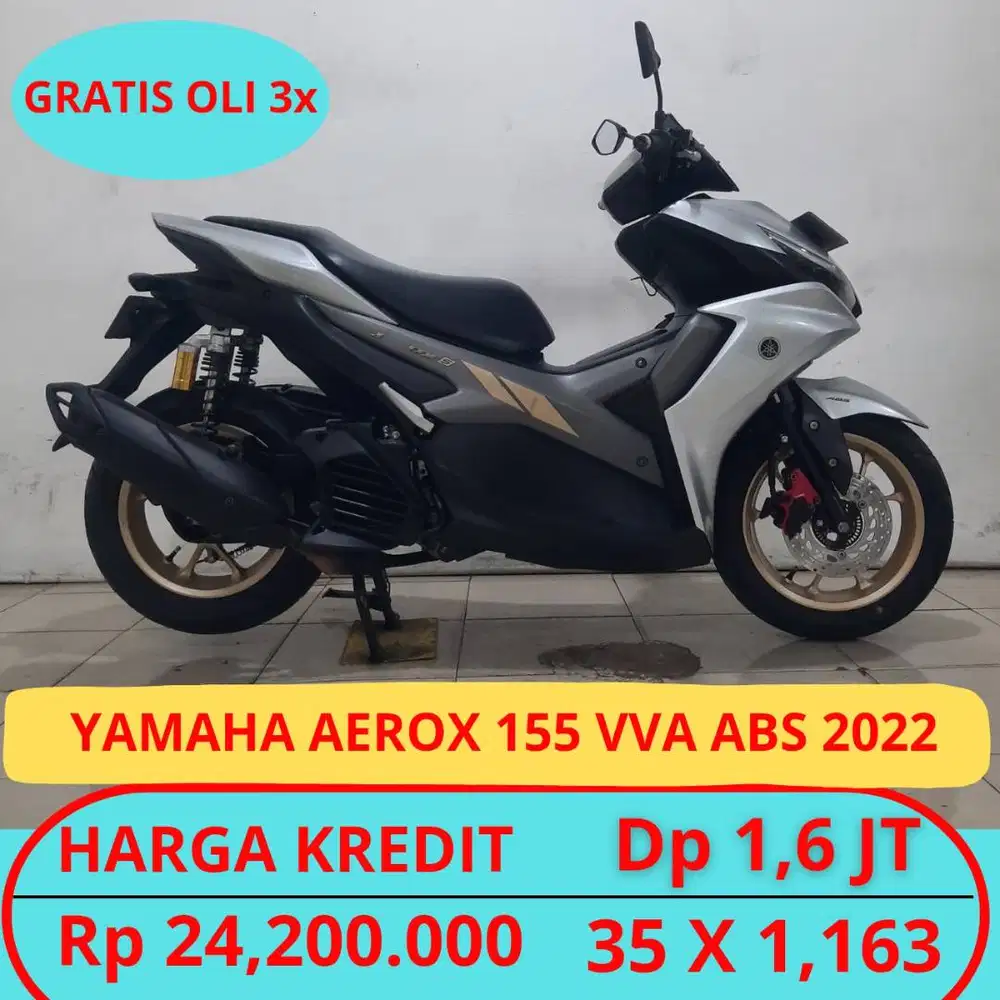 Yamaha Aerox 155 VVA 2022 Dp Murah Hanya 1,6 JT