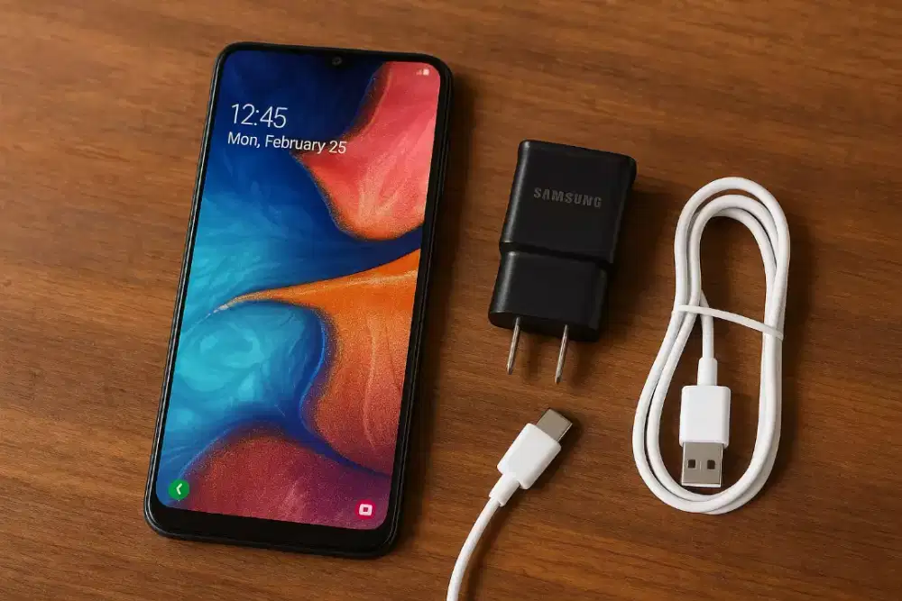 Second Samsung A20 bekas murah Nego